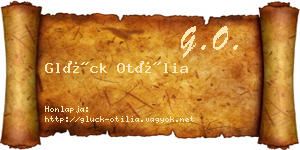 Glück Otília névjegykártya